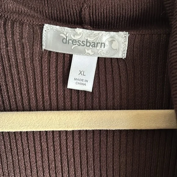 Chocolate Brown Cowl Neck Sweater - Picture 3 of 5